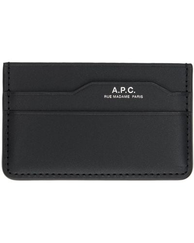 A.P.C. . Black Dossier Card Holder