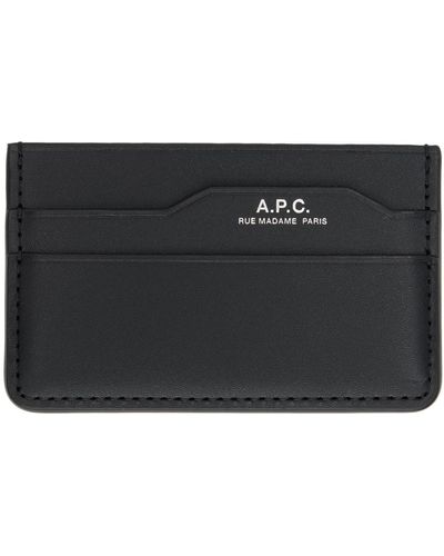 A.P.C. Porte-cartes dossier noir