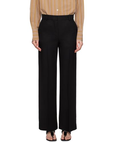 Totême Relaxed Trousers - Black