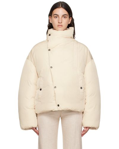 Jacquemus Blouson matelassé 'la doudoune cocon' blanc cassé - le chouchou - Neutre