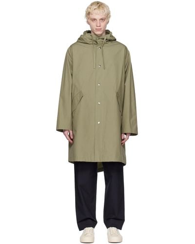 Jil Sander Khaki Oversized Coat - Multicolor