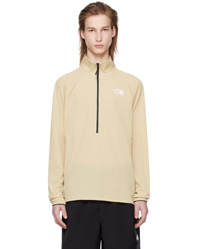 The North Face Beige Half-zip Sweater - Natural