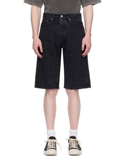 Hope Loose-fit Denim Shorts - Black