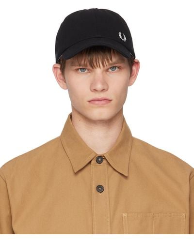 Fred Perry F Perry クラシック キャップ - ブラウン