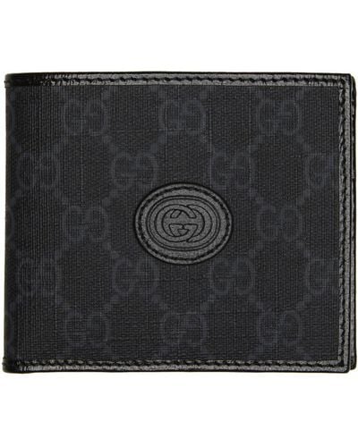 Gucci Black Retro Interlocking G Wallet