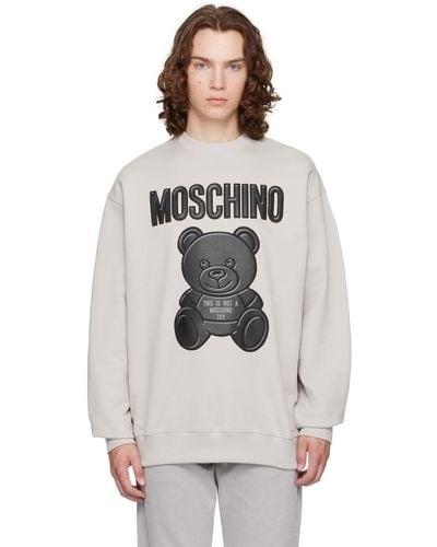 Moschino グレー Teddy Ber スウェットシャツ - マルチカラー
