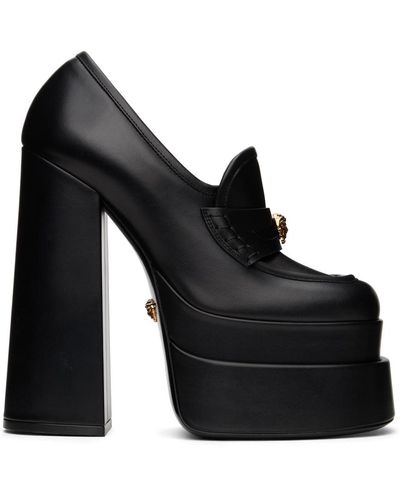 Versace Aevitas Platform Loafers - Black