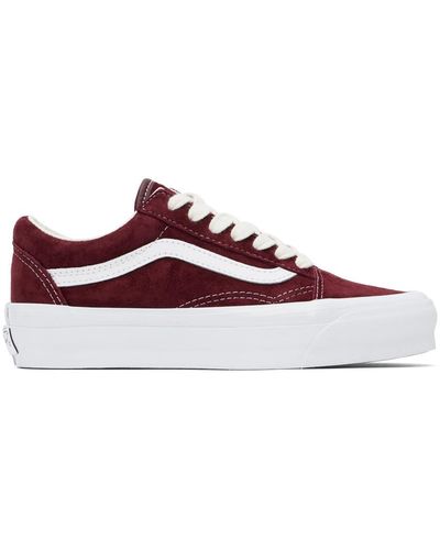 Vans Burgundy Premium Old Skool 36 Trainers - Black