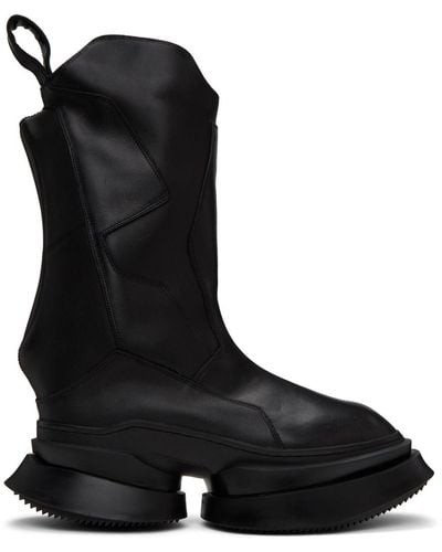 Julius Long Sneaker Boots - Black