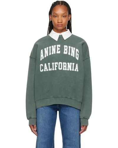Anine Bing Miles Sweatshirt - Green