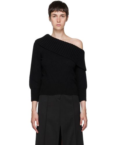 Alexander McQueen Black Wool Sweater