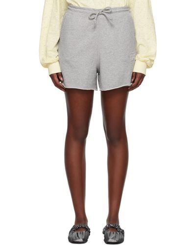 Ganni Grey Isoli Shorts - White