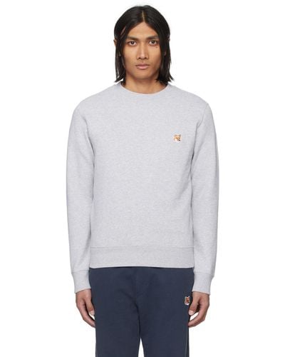 Maison Kitsuné Grey Fox Head Sweatshirt - Multicolour