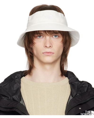 The North Face White Class V Top Knot Bucket Hat - Black
