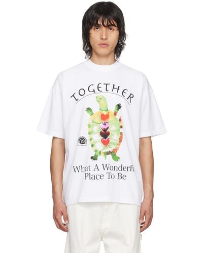 ONLINE CERAMICS Together Turtle T-shirt - White