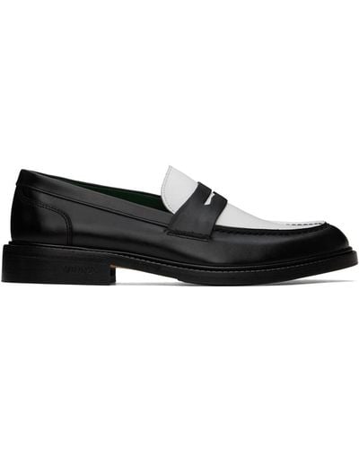 VINNY'S Townee Two-tone Loafers - Black