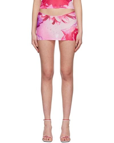 Miaou Pink Elektra Miniskirt