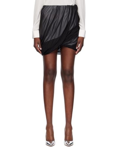 Helmut Lang Bubble Miniskirt - Black