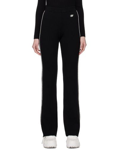 Off-White c/o Virgil Abloh Black Piping Lounge Trousers