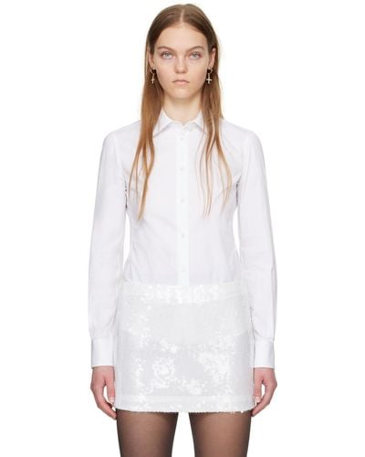 Dolce & Gabbana ホワイト ボタンアップシャツ