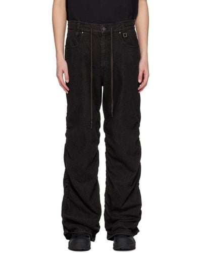 WOOYOUNGMI Wide Jeans - Black