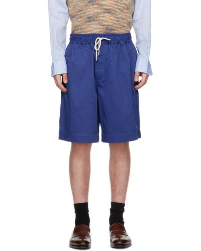 Emporio Armani Blue Oversized Shorts