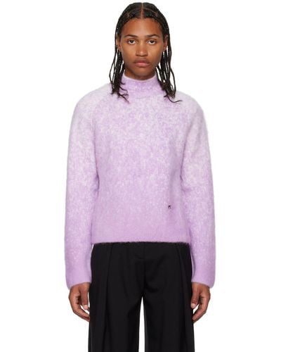 Low Classic Gradient Sweater - Purple