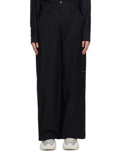 T By Alexander Wang Black Cargo Trousers