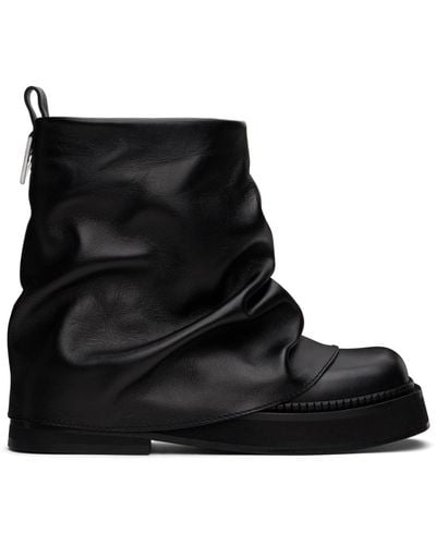 The Attico Mini Robin Combat Boots - Black