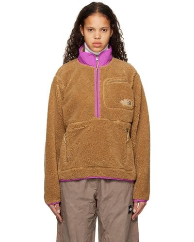 The North Face Brown Extreme Pile Jacket - Multicolour
