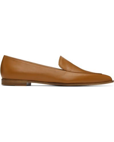 Gianvito Rossi Tan Perry Loafers - Black