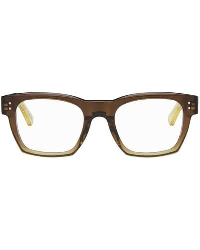 Marni Brown & Yellow Abiod Glasses - Black