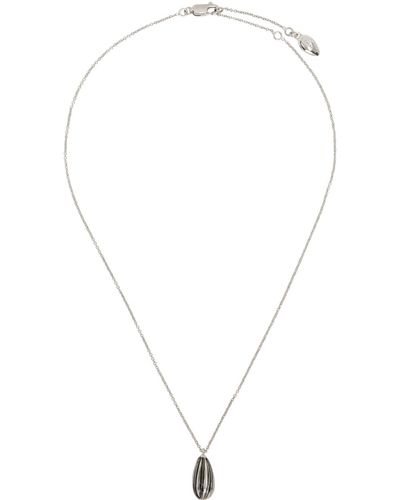 Lemaire Silver Girasol Necklace - White