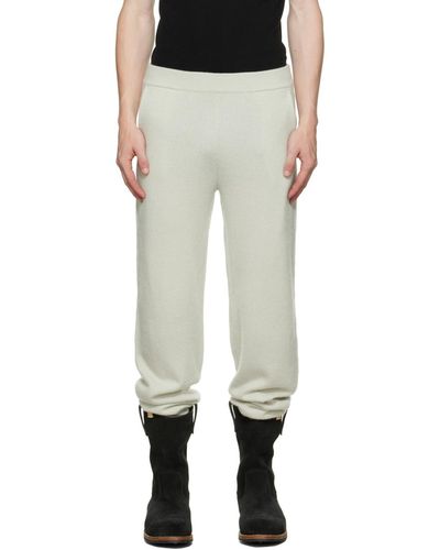 Frenckenberger Pantalon de survêtement hotoveli blanc cassé - Noir