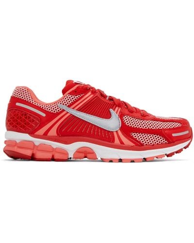 Nike Red & Pink Zoom Vomero 5 Sneakers