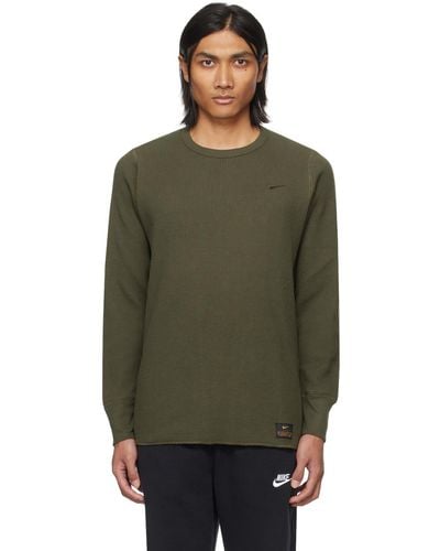 Nike Embroide Long Sleeve T-shirt - Green
