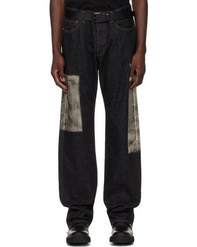 Yohji Yamamoto Faded Jeans - Black