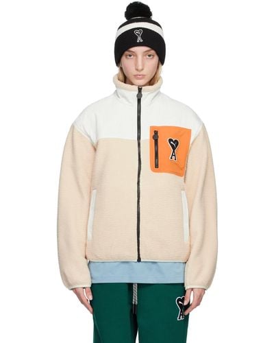 Ami Paris Beige Puma Edition Zip Jacket - Multicolour
