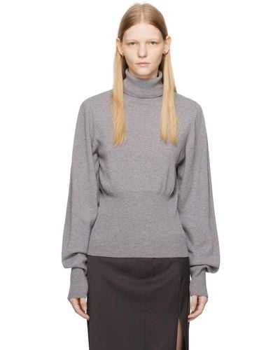 Low Classic Extended Sleeve Sweater - Gray