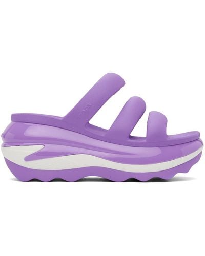Crocs™ Mega Crush Triple Strap Sandals - Purple