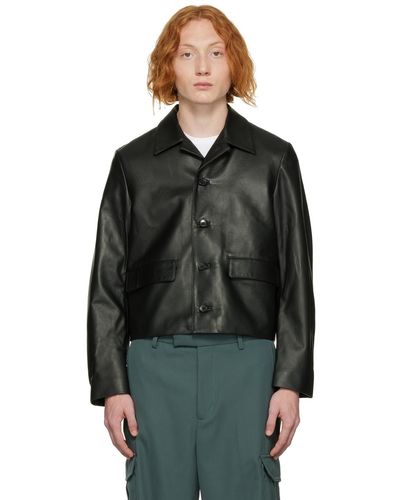 Second/Layer Mad Dog Leather Jacket - Black