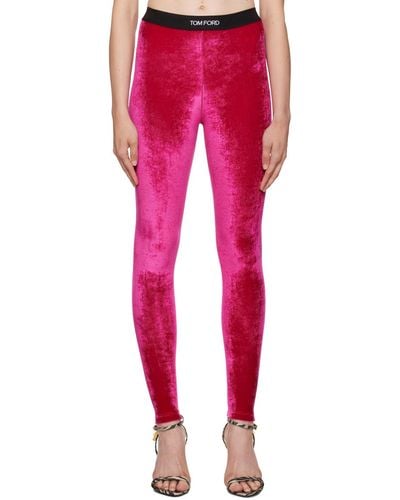 Tom Ford Glossy Jersey Footed Leggings - ShopStyle