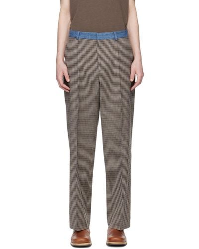 Our Legacy Multicolour Borrowed Trousers - Black
