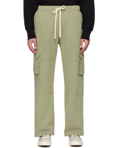 Les Tien Heavyweight Cargo Trousers - Green