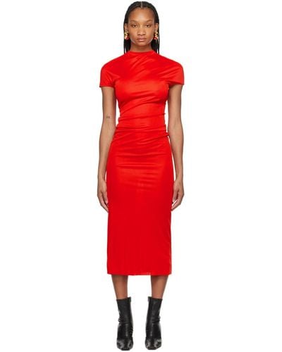 Khaite 'the Yenza' Maxi Dress - Red
