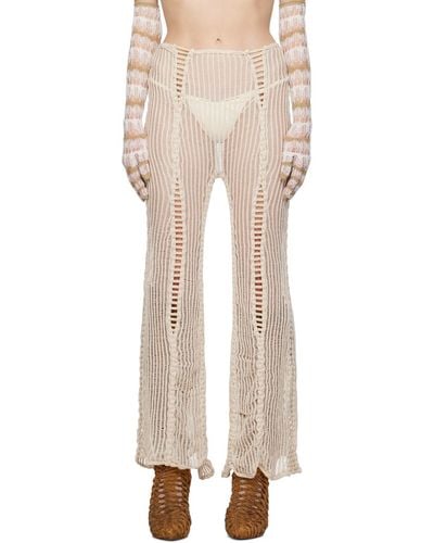 Isa Boulder Ssense Exclusive Lounge Trousers - Natural