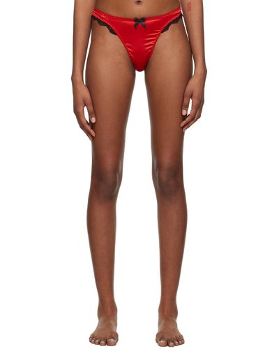 Agent Provocateur Tanga sloane rouge