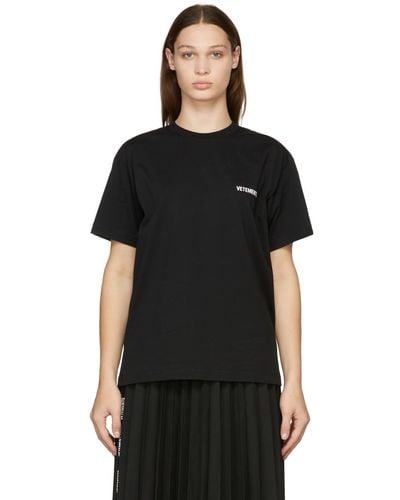 Vetements Logo T-Shirt - Black