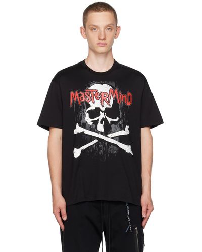 Mastermind Japan T-shirt noir à image à logo imprimée
