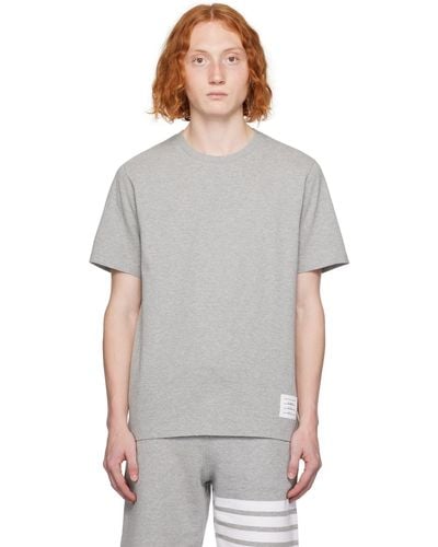 Thom Browne Grey Tennis-tail T-shirt